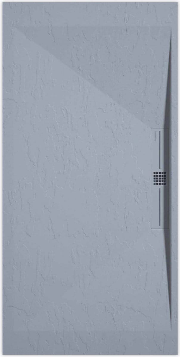 Sanifun douchebak Stone Side Gray Slate 1000 x 900 P