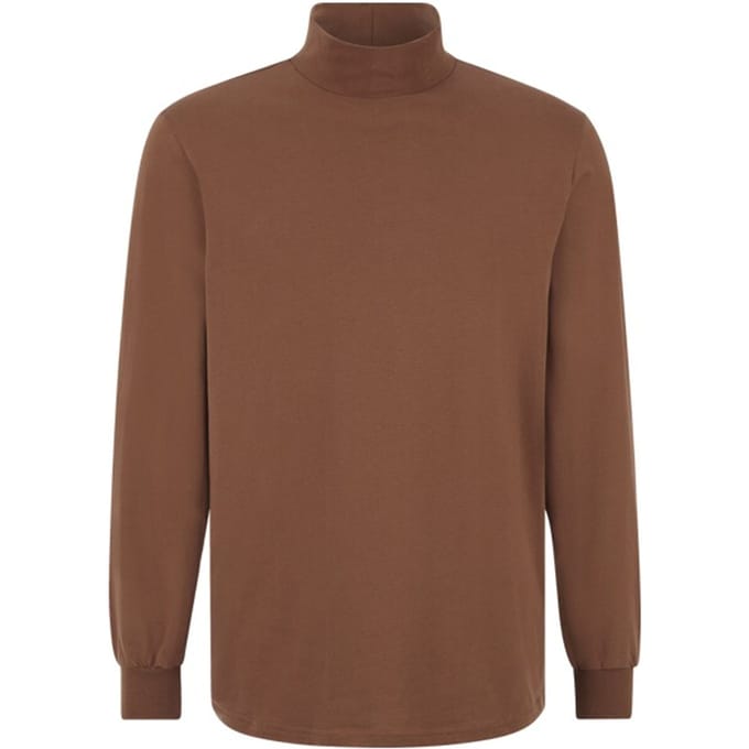 Babista herren Shirt Met Lange Mouwen - 48/50 - bruin - Plus Size