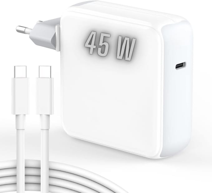 ViaDennis USB-C Oplader voor alle tablets - Snellader - universeel - Kabel + adapter - 45W