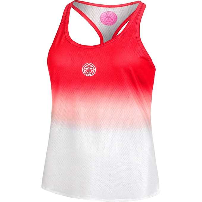 BIDI BADU Crew Gradiant Tanktop Dames-Rood,Wit