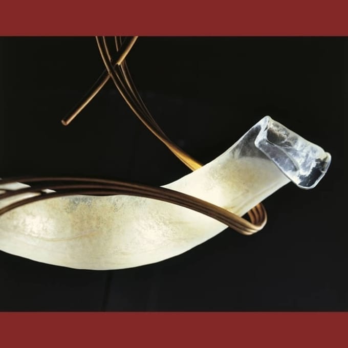 Sil-Lux Plafondlamp ROMA 30 koperrood