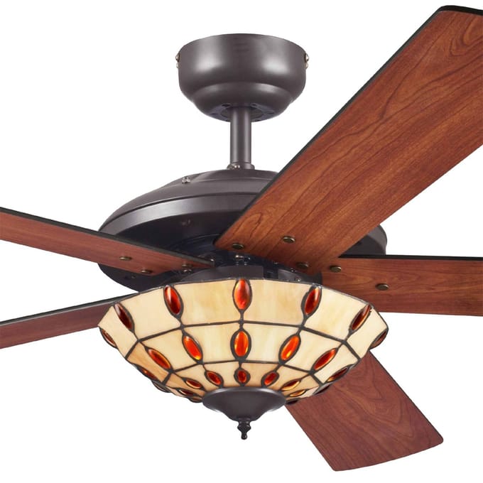 Westinghouse Comet T - Ventilator met Tiffany-lamp