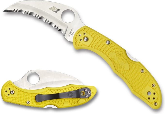 Spyderco Zakmes Tasman Salt 2 Yellow H-1 SE