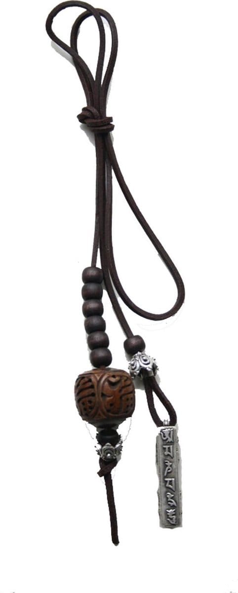 Heaven Eleven - Leren ketting met 925 zilver prayerbox