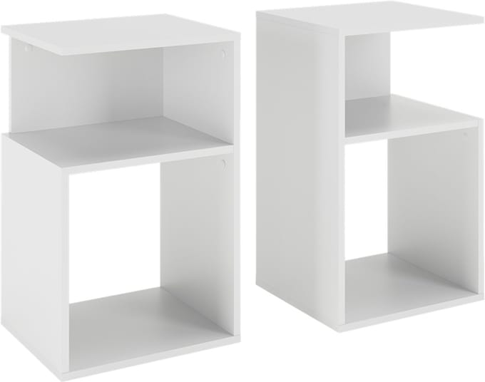 Vicco Elios Nachtkastje – Set van 2 Wit