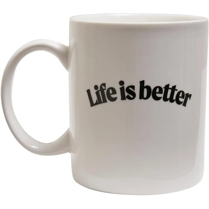 Mister Tee - Life Is Better Mok/beker - Wit