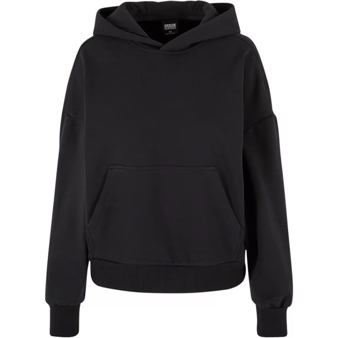 Urban Classics Trui met capuchon - Ladies Cozy Oversized Hoody - XS tot XL - voor Vrouwen - zwart