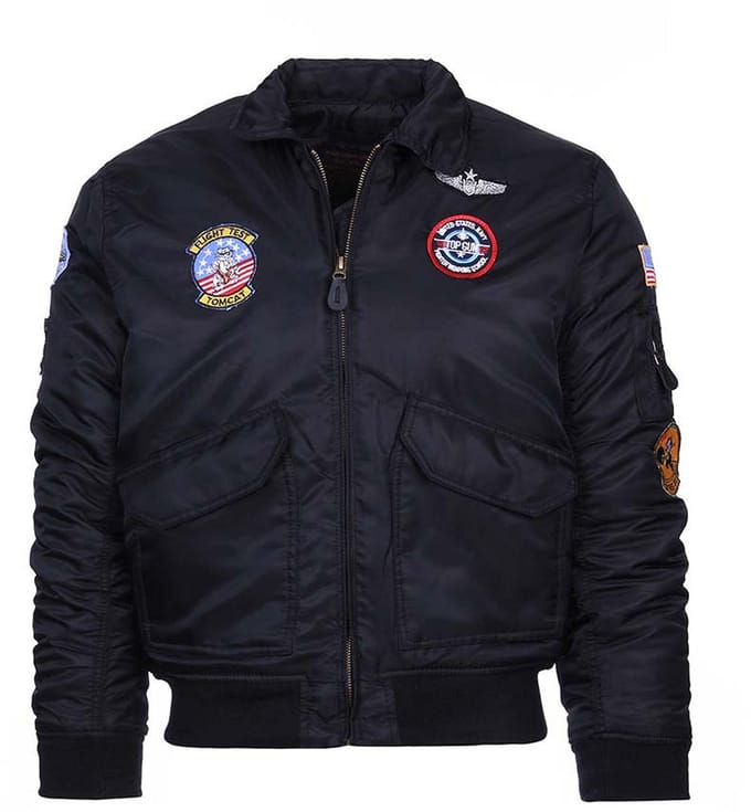 Fostex Garments - Kids CWU-flight jacket (kleur: Zwart / maat: XS)