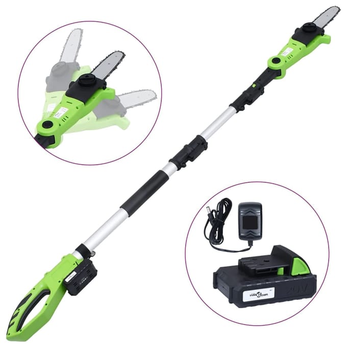 vidaXL Accutakkenschaar met accu 20 V 1500 mAh Li-ion