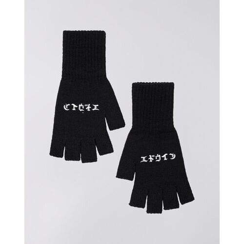 Handschoenen Edwin I034120 KNITTED MITTENS-BLACK