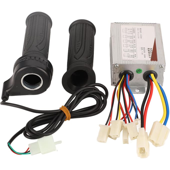 Scooter Controller Gashendel Kit Geborstelde Controller Lange Lijn Gashendel voor Elektrische Fiets black