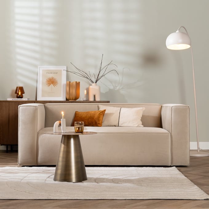 Bronx71® Velvet bank 2,5-zits Memphis beige