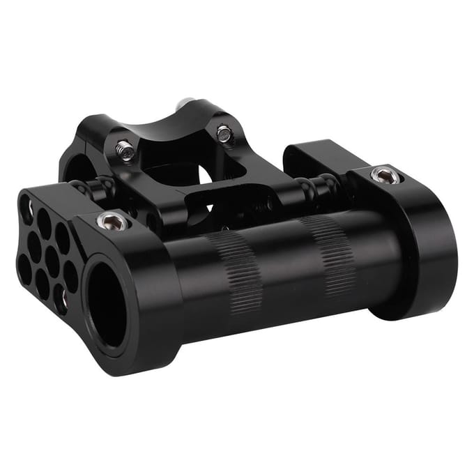 Vouwfiets Verstelbare Dubbele Stuurpen 25.4 CNC Aluminiumlegering Fietsonderdelen Accessoire black