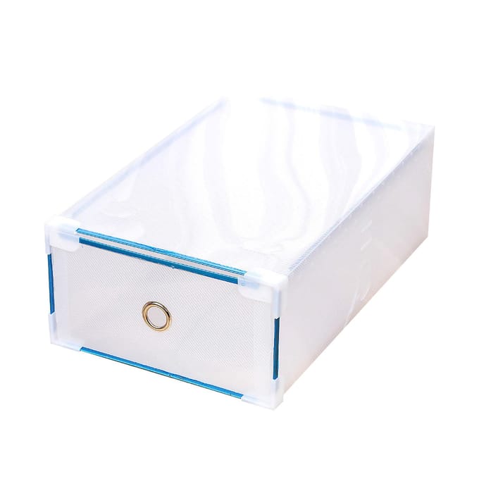 Transparante Schoendoos Lade Type Stofdicht Multifunctionele Bureau Organizer Opbergdoos voor white