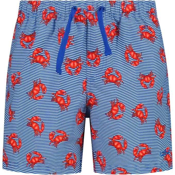 Gestreepte zwemshort met krabmotief kind CMP