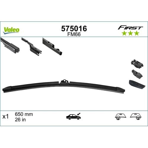 Wisserblad VALEO First Blade 575016 650mm, voor, 1 stuk