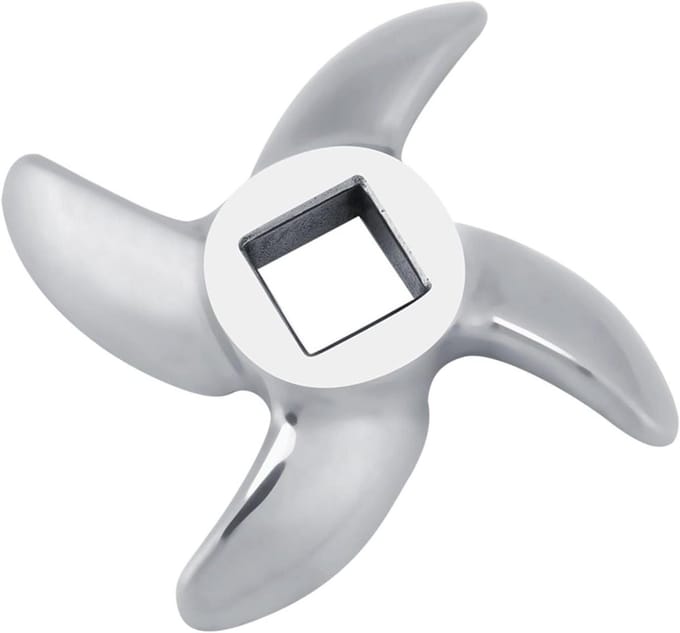 Allecto plus - RVS Vleesmolenmessen voor vervanging en accessoires 32# met kruismessen.