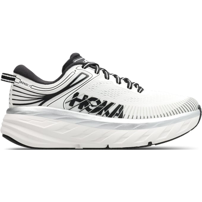 Hoka Bondi 7 Sneakers Dames - Wit - Maat 40 - Mesh/Synthetisch