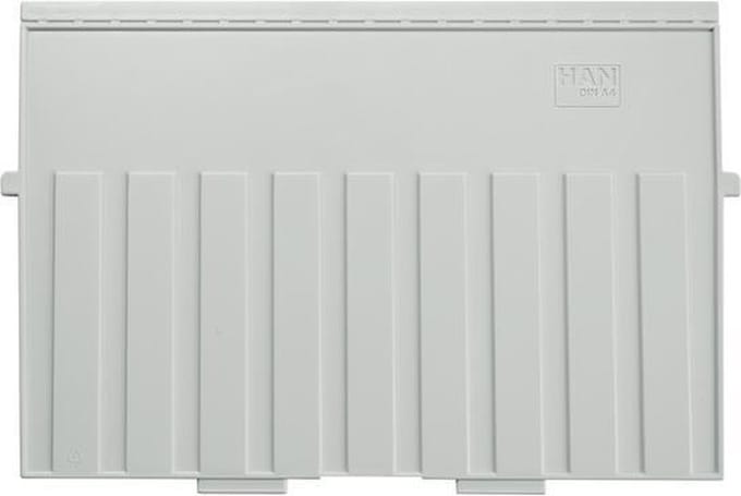 HAN kaartenbak tussenschot - A4-dwars - lichtgrijs - kunststof - HA-9024-11