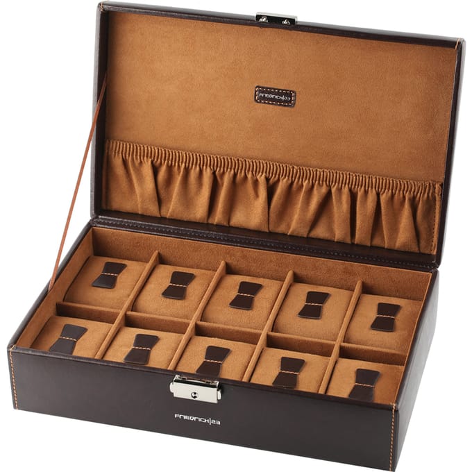 Squiggly bond-10-Brown2 Watch storage box Horlogekist