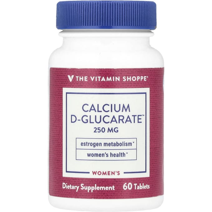 The Vitamin Shoppe, Women's Calcium D-Glucarate™, 250 mg, 60 tablets