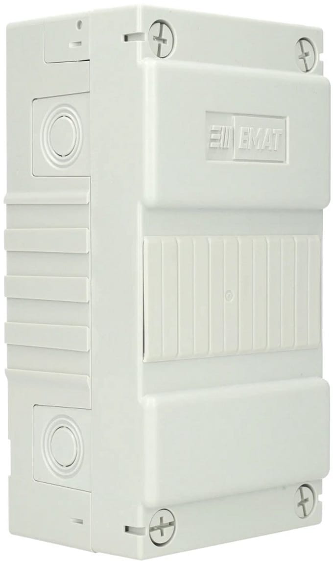 EMAT lege groepenkast 1-rij 6 modules 110x225mm - wit (85260102)