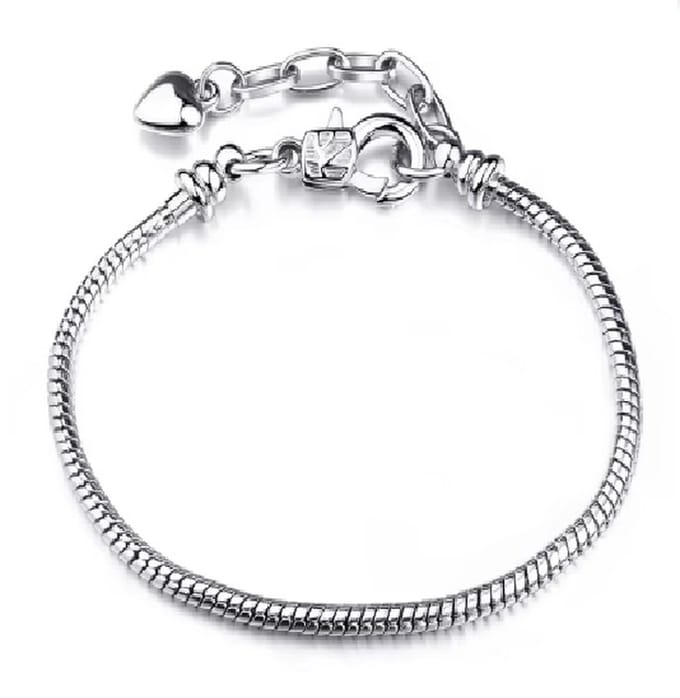 EmmyRovi – Bedelarmband Zilverkleurig – Verstelbaar – Armband - 17 cm (Basis armband)