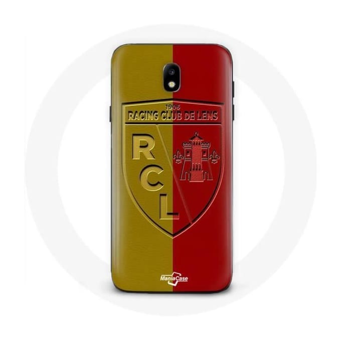 Coque - maniacase - Samsung Galaxy J7 2017 - Souple - Logo jaune et rouge - Protection décorative