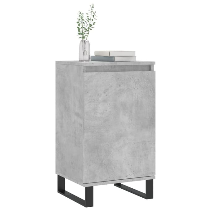 vidaXL - Dressoirs - 2 - st - 40x35x70 - cm - bewerkt - hout - betongrijs