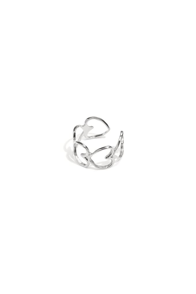 Elegante ring met harten - Goudkleur