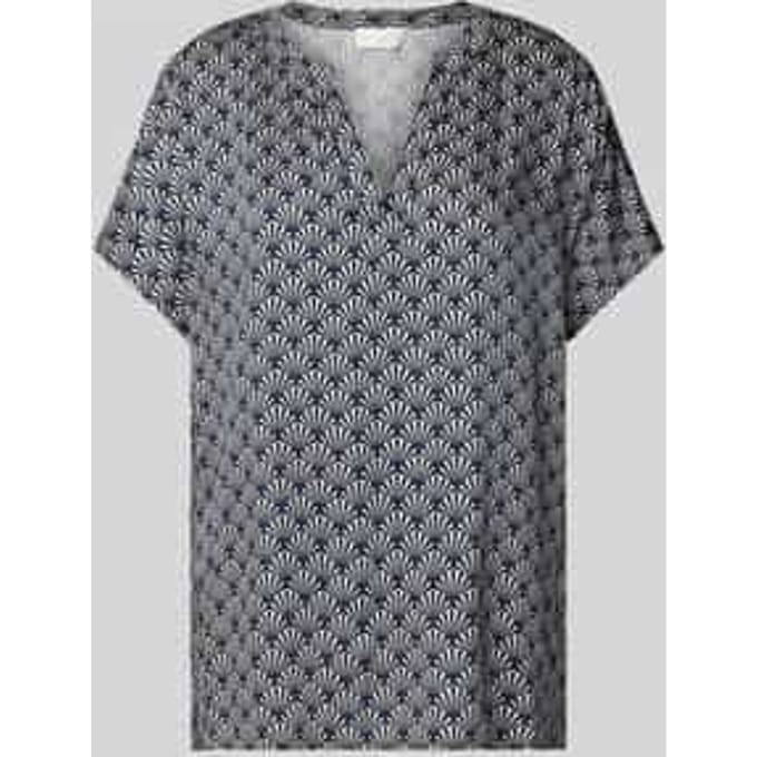 Regular fit blouseshirt met tuniekkraag