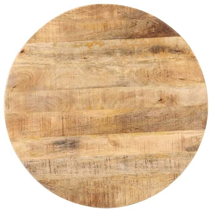 vidaXL - Bistrotafel - rond - Ø70x75 - cm - ruw - mangohout
