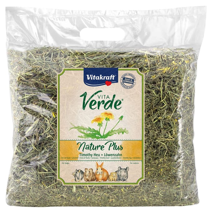 500g Vita Verde Timothy hooi met paardenbloem kleinvee