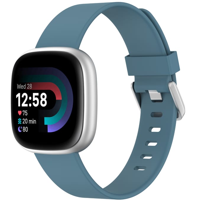 imoshion Siliconen bandje voor de Fitbit Versa / Versa 2 / Versa Lite - Maat S - Blauw & Grijs