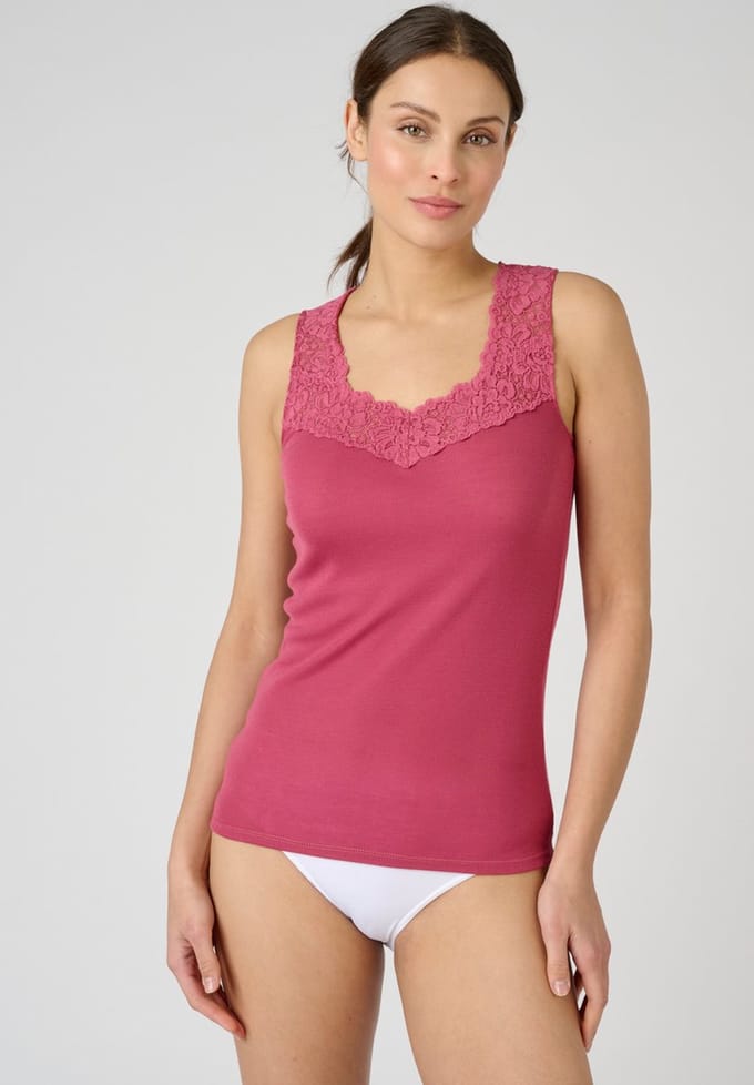 Damart - Zijdezachte tanktop Thermolactyl - Dames - Roze - 38-40 (S)