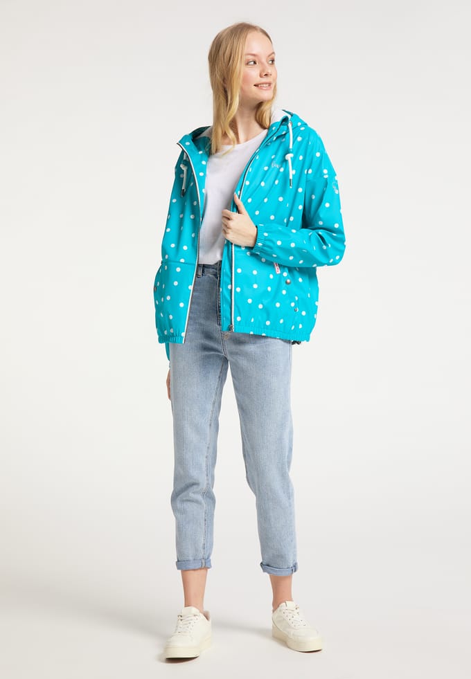 Mymo Blouson keepsudry Dames turkoois ap
