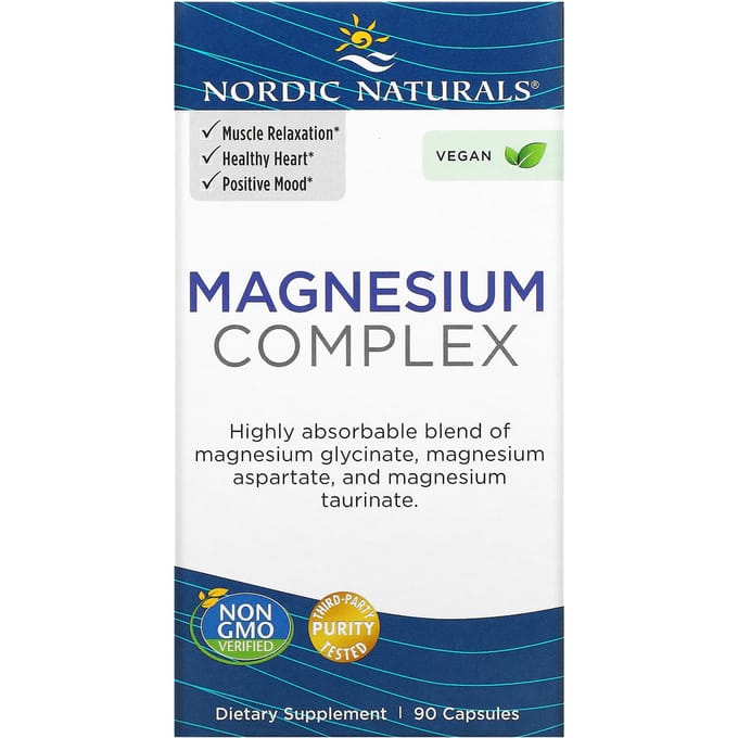 Nordic Naturals, Complexe de magnésium, 90 capsules