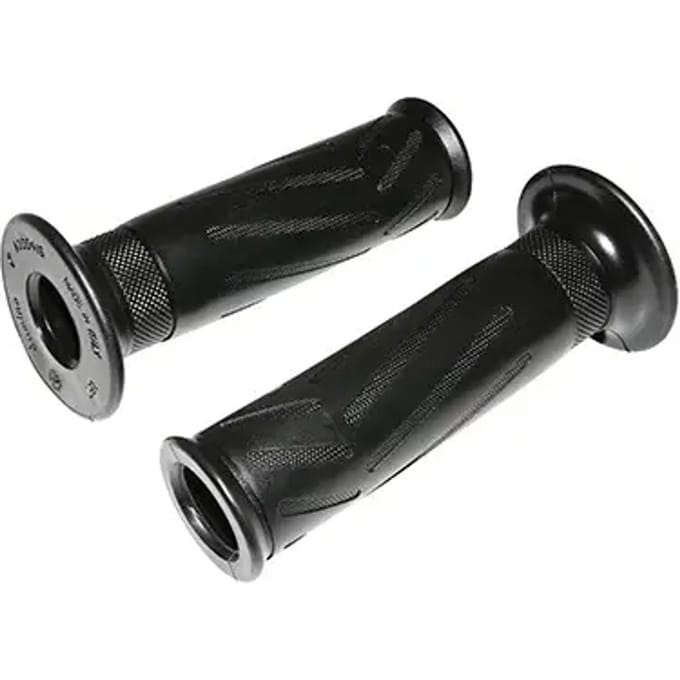 paar zwarte domino handvat open einde scooter type yamaha motorfiets coating