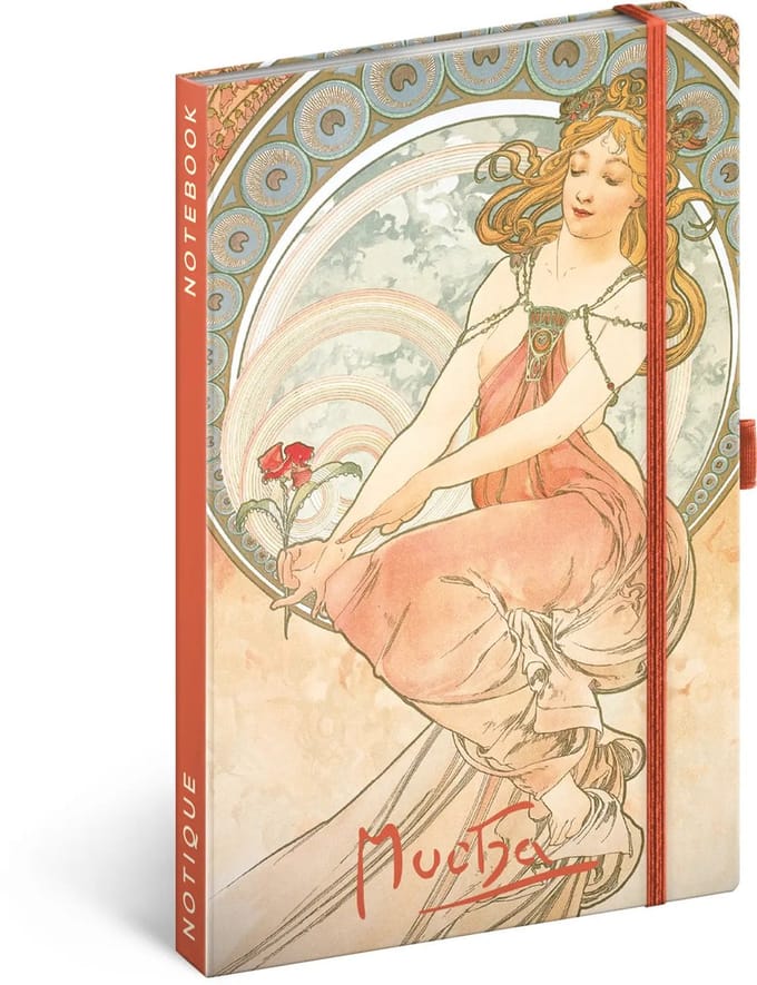 Alphonse Mucha Notitieboek A5 Painting