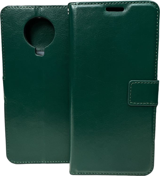 Hoesje Geschikt Voor Nokia G10 / G20 - Bookcase Portemonnee - 3 Pasjesvakken - Magnetische Sluiting en Standfunctie - Groen - Ar202
