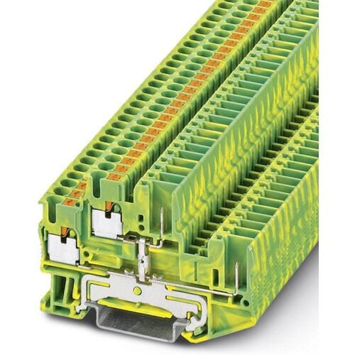 Phoenix Contact 3210897 Aardklem 2-etages 5.2 mm Snelaansluiting Groen, Geel 50 stuk(s)