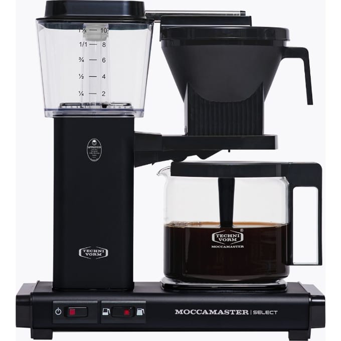Moccamaster KBG Select - Filterkoffiezetapparaat - Matt Black - 5 jaar garantie