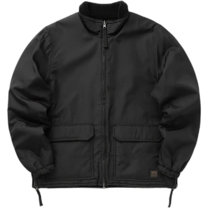 Korte dubbele jas in militaire stijl Taion Boa