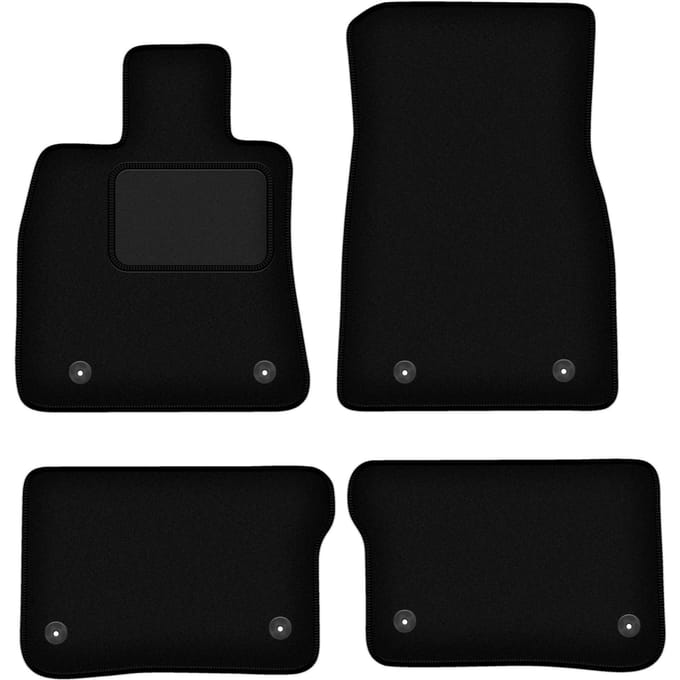 Zwarte velours vloermatten voor: Cadilac CT6 0 (2016-)