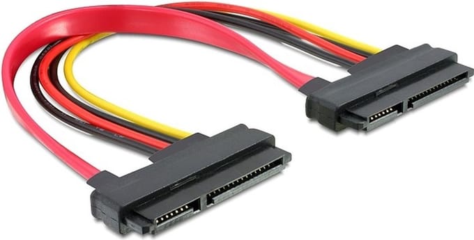 SATA data- en voedingskabel - SATA300 - 3 Gbit/s - 0,20 meter