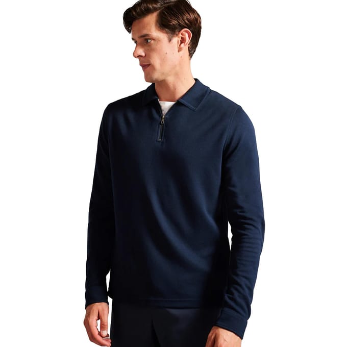 Ted Baker Heren Poloshirt Met Lange Mouwen - Karpol