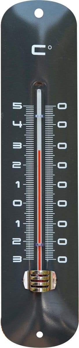 Metalen thermometer voor binnen en buiten 30 cm