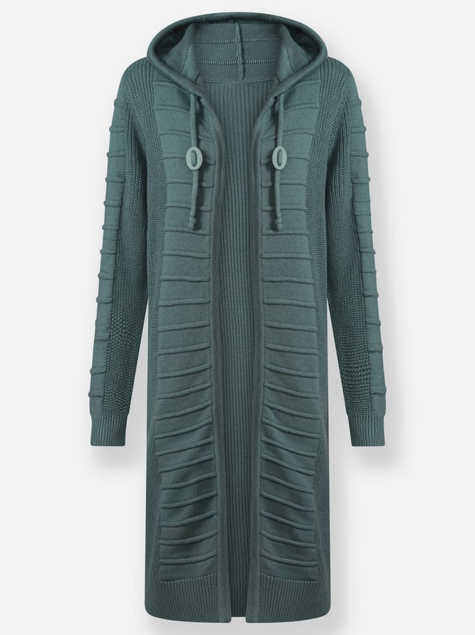 Lang gebreid vest