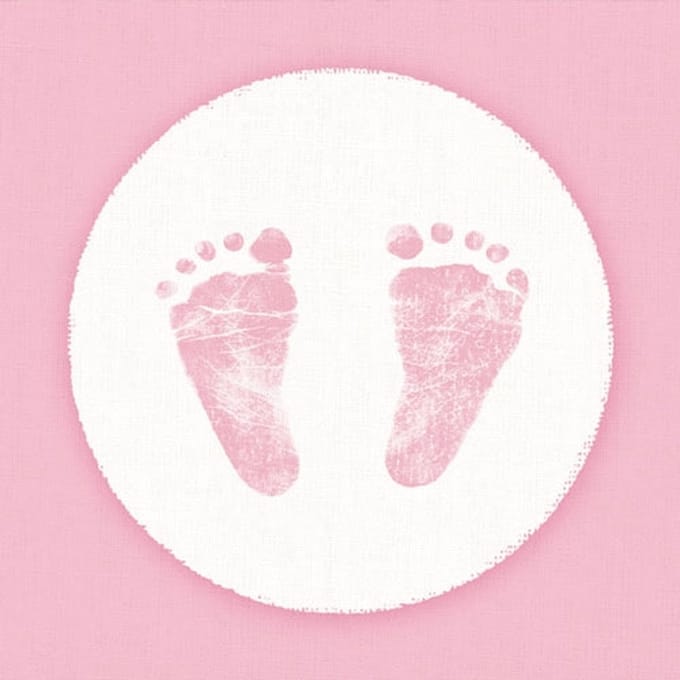 Ambiente Lunch Servetten – Baby Steps Girl (2 pakken)