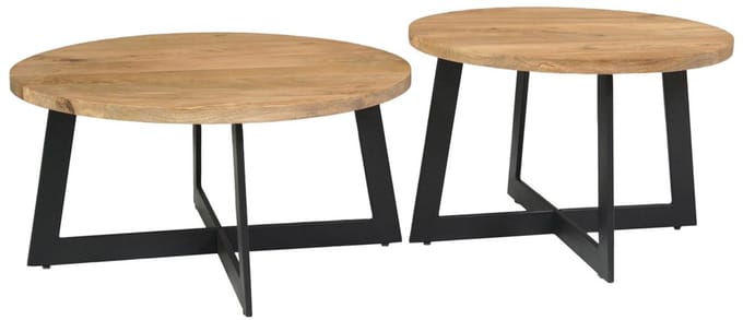 Starfurn - Salontafel Atlanta - Bruin - 70x70x35 cm